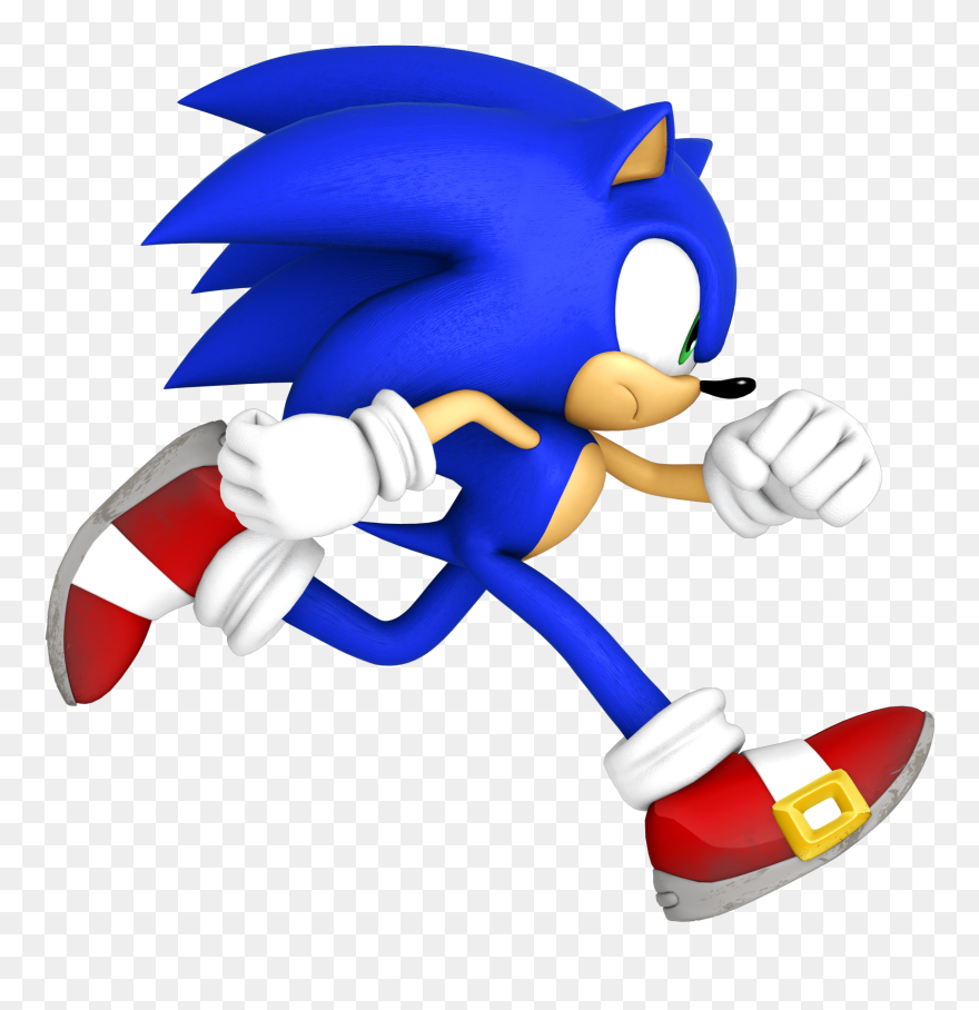 Sonic Running - Sonic Running Png Clipart