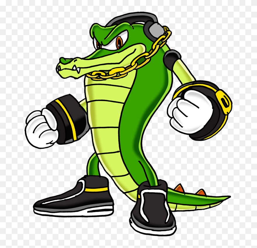 Vector The Crocodile - Vector The Crocodile Drawing Clipart