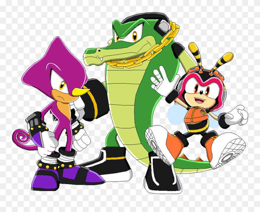 8 Bit Espio , Png Download - Team Chaotix Sonic X Clipart
