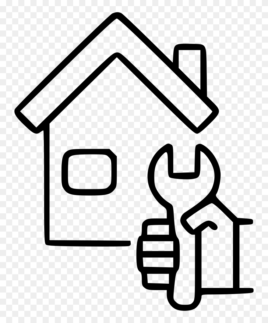 House Repair Service Fix - Clip Art House Repair - Png Download