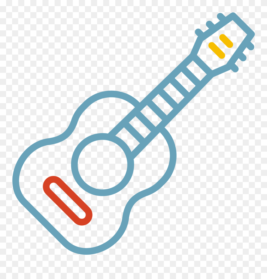 Guitar Icon - Guitar Icon Png Transparent Clipart