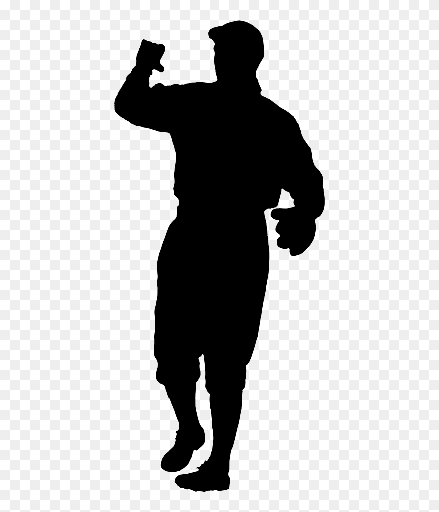 Baseball Player Clipart Catcher Stock Baseball Catcher - Silhouette Baseball Player Png Transparent Png