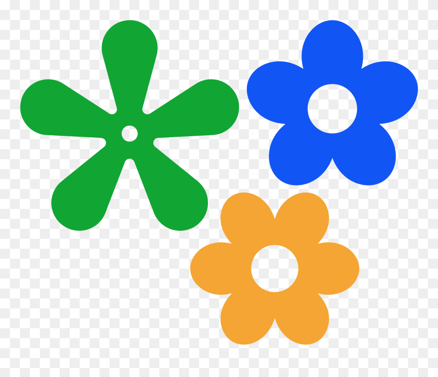 70s Flower - Flower Icon Clipart