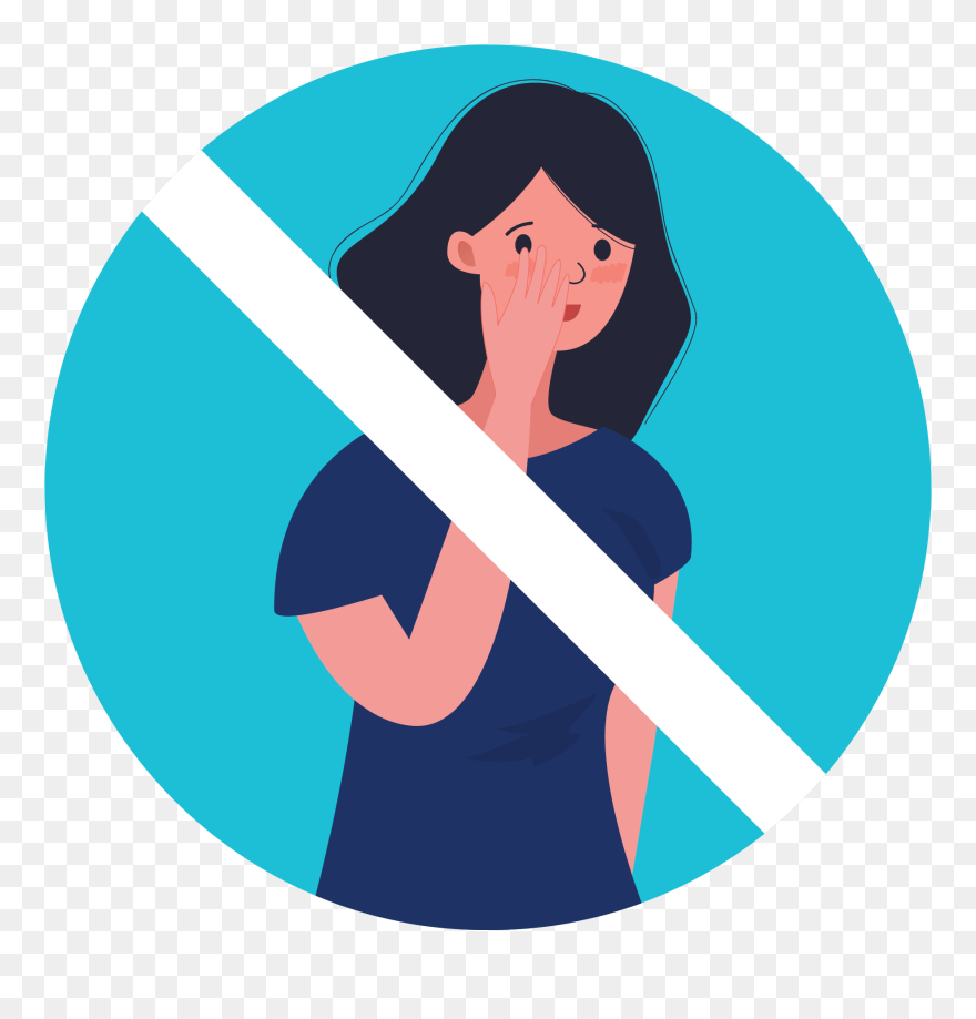 No Face Touching - Csa Mark Clipart