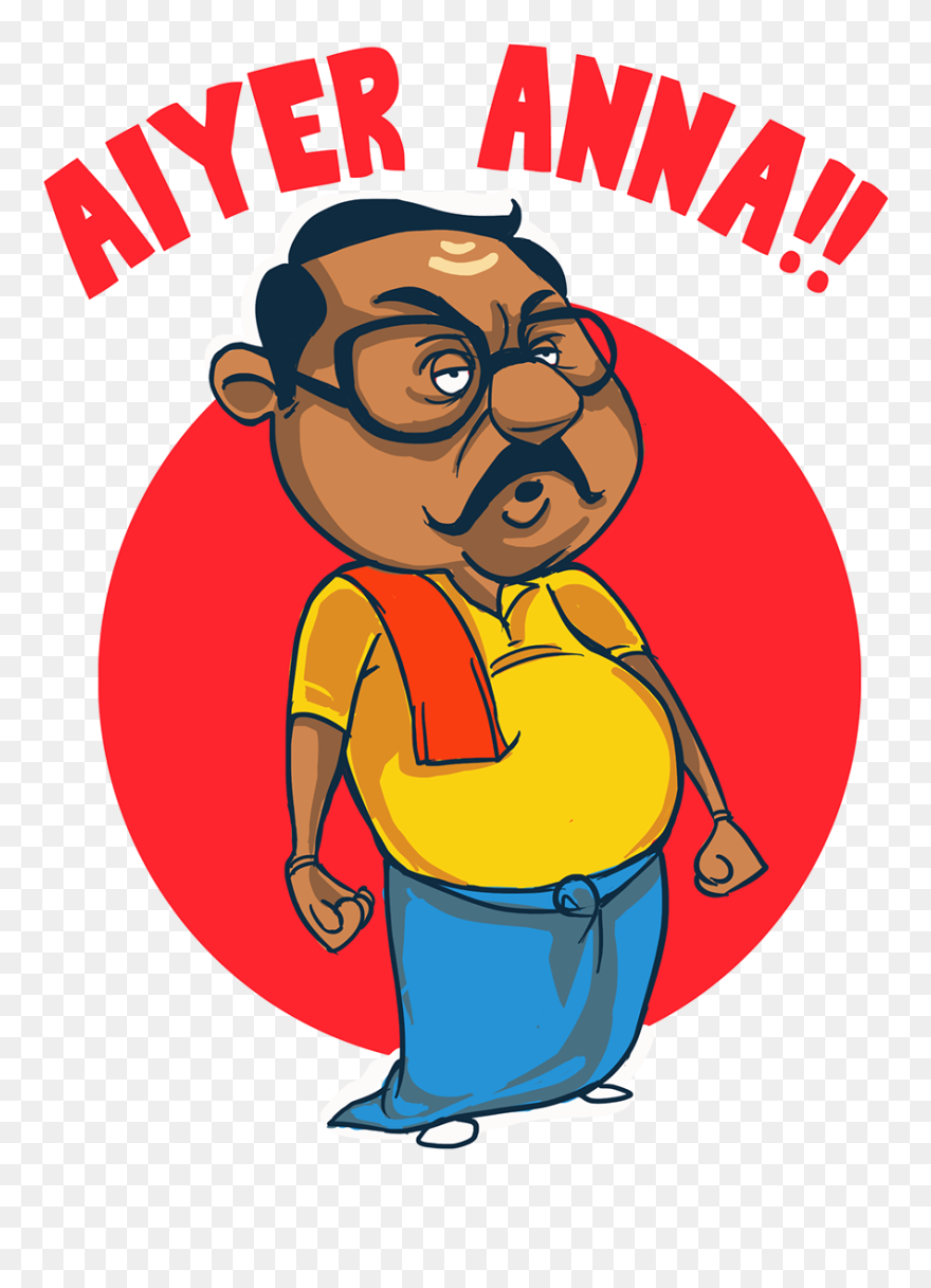 India Clipart South - South Indian Cartoon Characters - Png Download