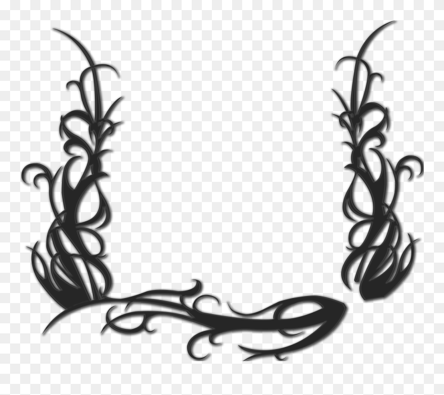 Black And White Monochrome Photography Flower - Filigree Clipart