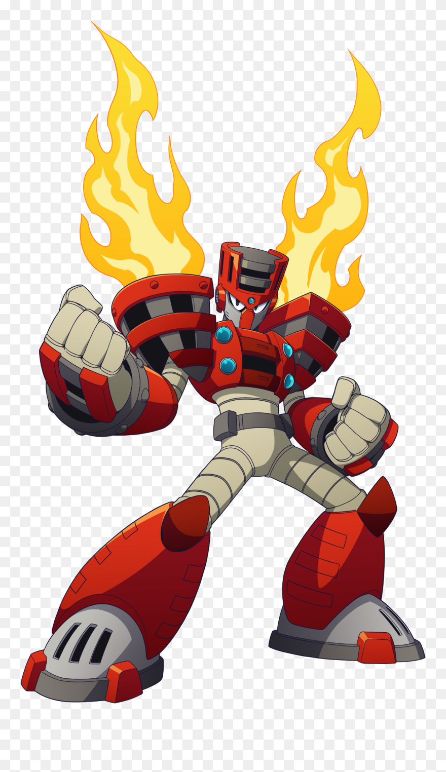 Mega Man 11 Mecha Cartoon Fictional Character Clipart