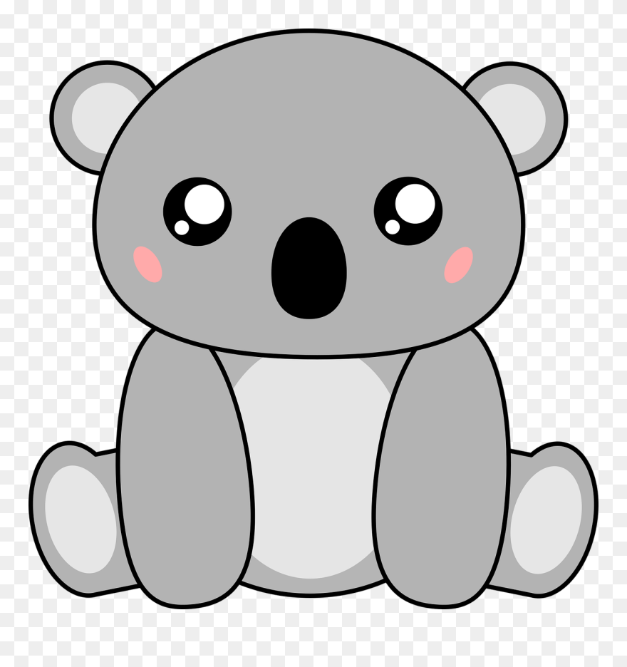 Cartoon Kawaii Koala Clipart