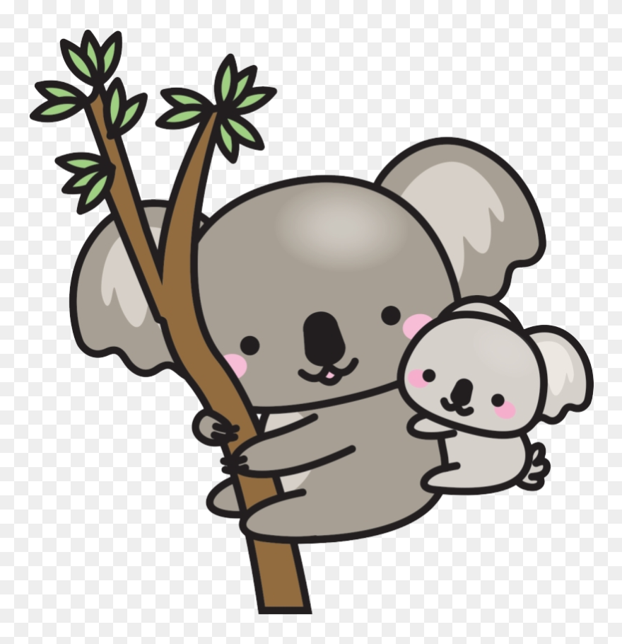 Cute Koala Png Image - Kawaii Cute Koala Drawing Clipart