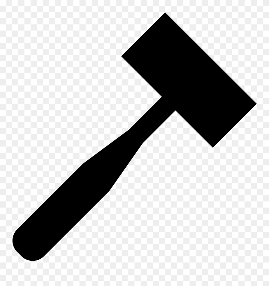 Clipart Hammer Silhouette - Transparent Hammer Silhouette - Png Download
