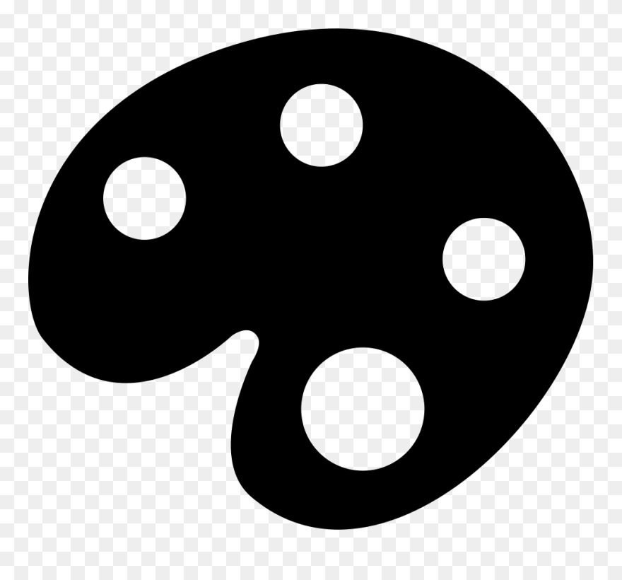 Artist Paint Palette - Circle Clipart