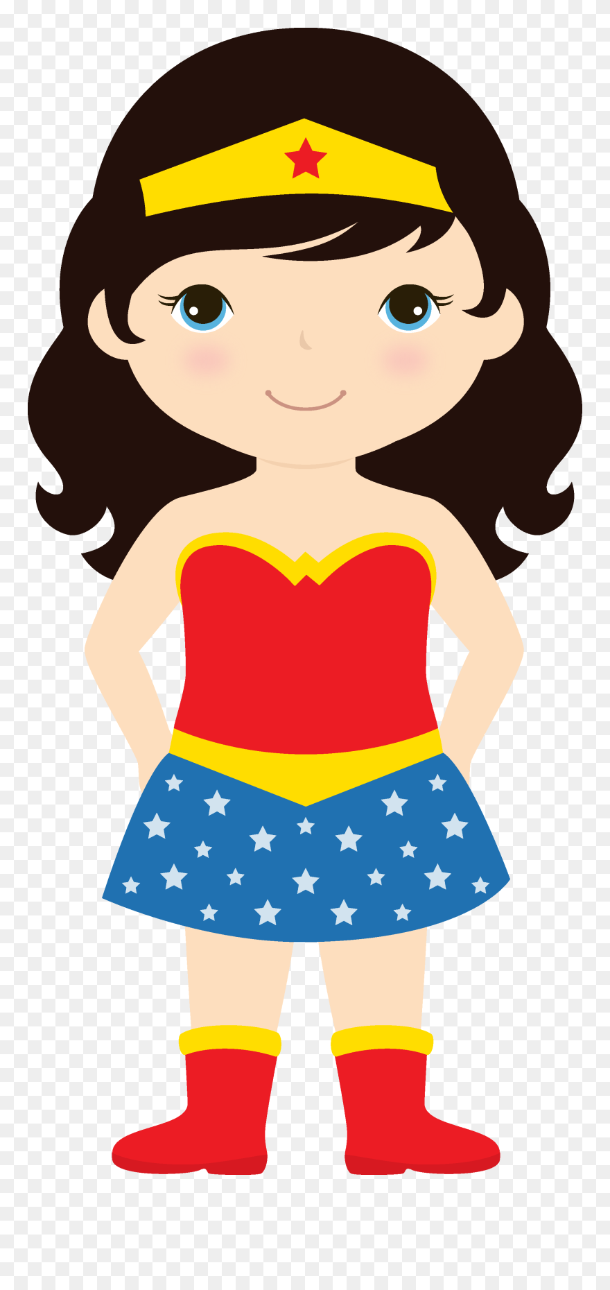 Wonder The Book Clipart Jpg Black And White Stock Super - Wonder Woman Clipart - Png Download