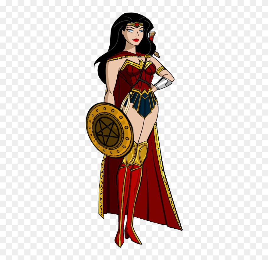 Dc Drawing Female Transparent Png Clipart Free Download - Wonder Woman Dc Rebirth Costume