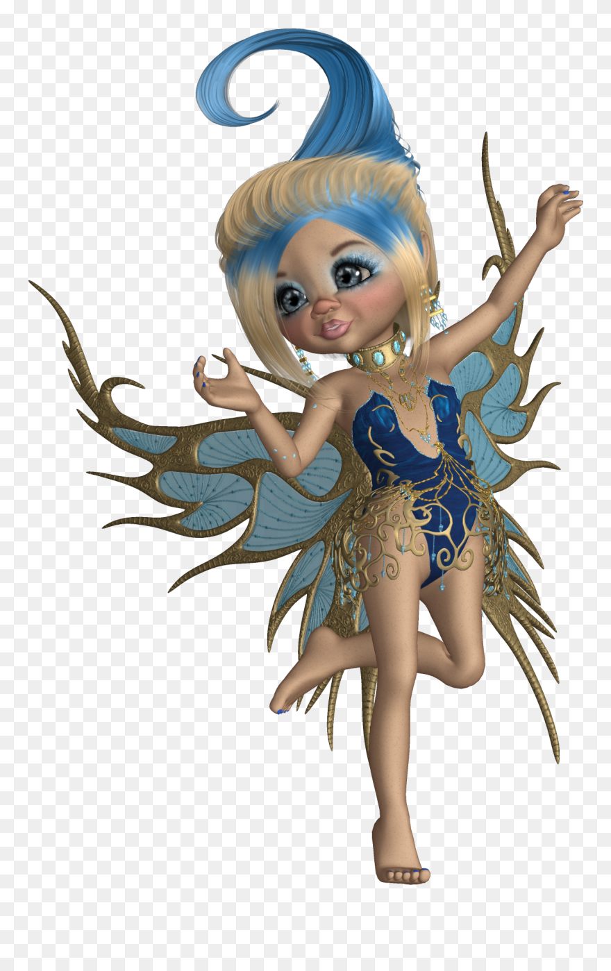 Transparent Fairy Troll - Figurine Clipart