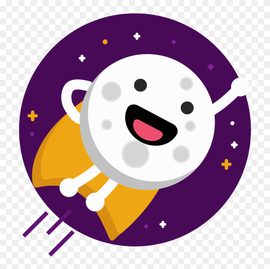 Cartoon Circle With Cape Clipart