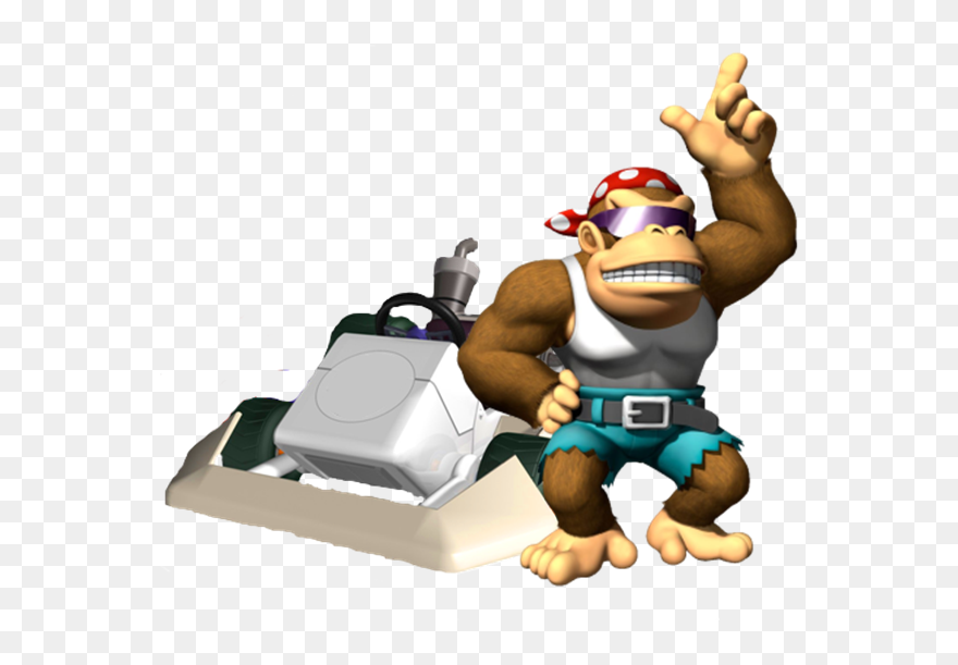 Banner Transparent Library Afro Clipart Funky - Funky Kong Mario Kart Wii - Png Download