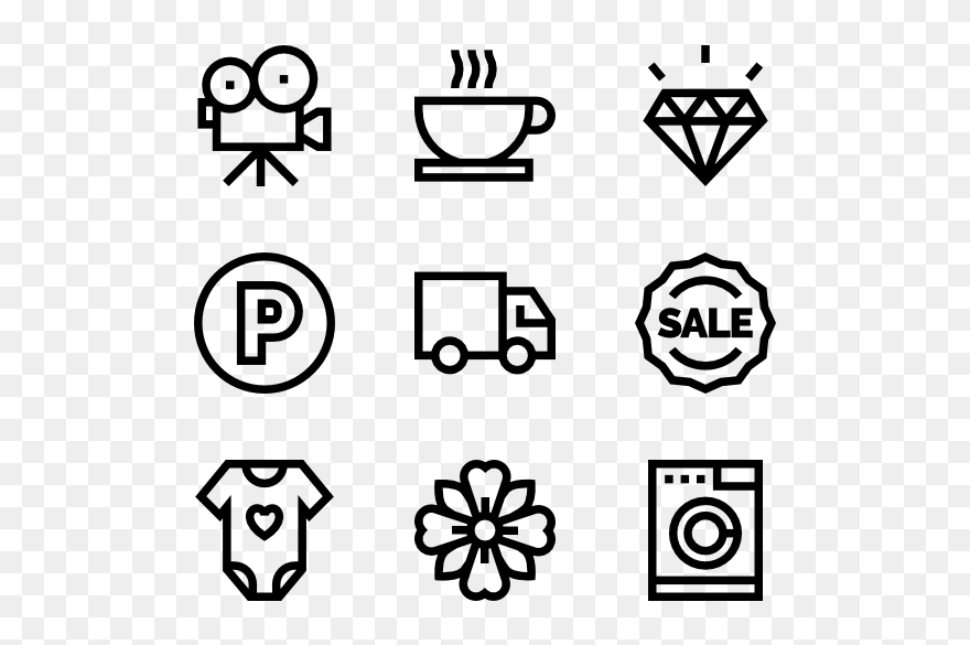 Black And White Icon Png Clipart
