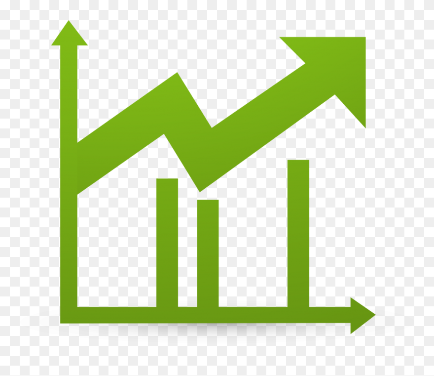 Line Graph Positive Trend Clipart