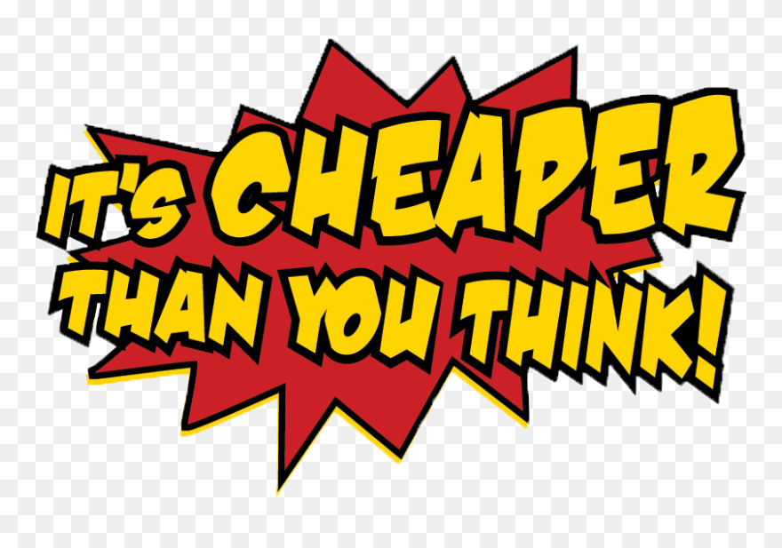 Cheaper Than You Think Cleaned - Booming Economy Clipart