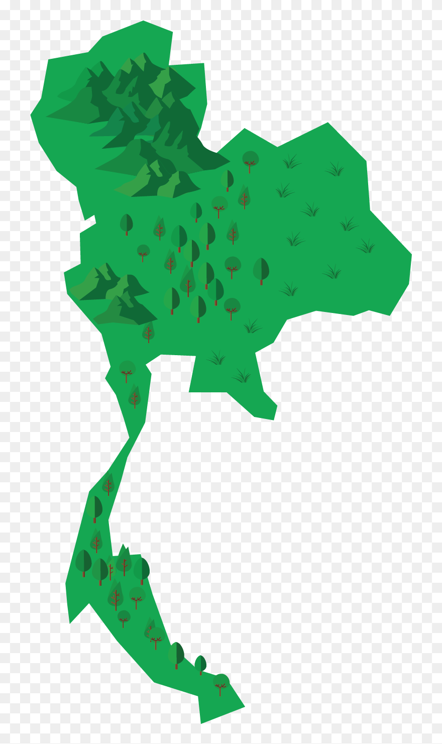 Vector Thailand Map Png Clipart