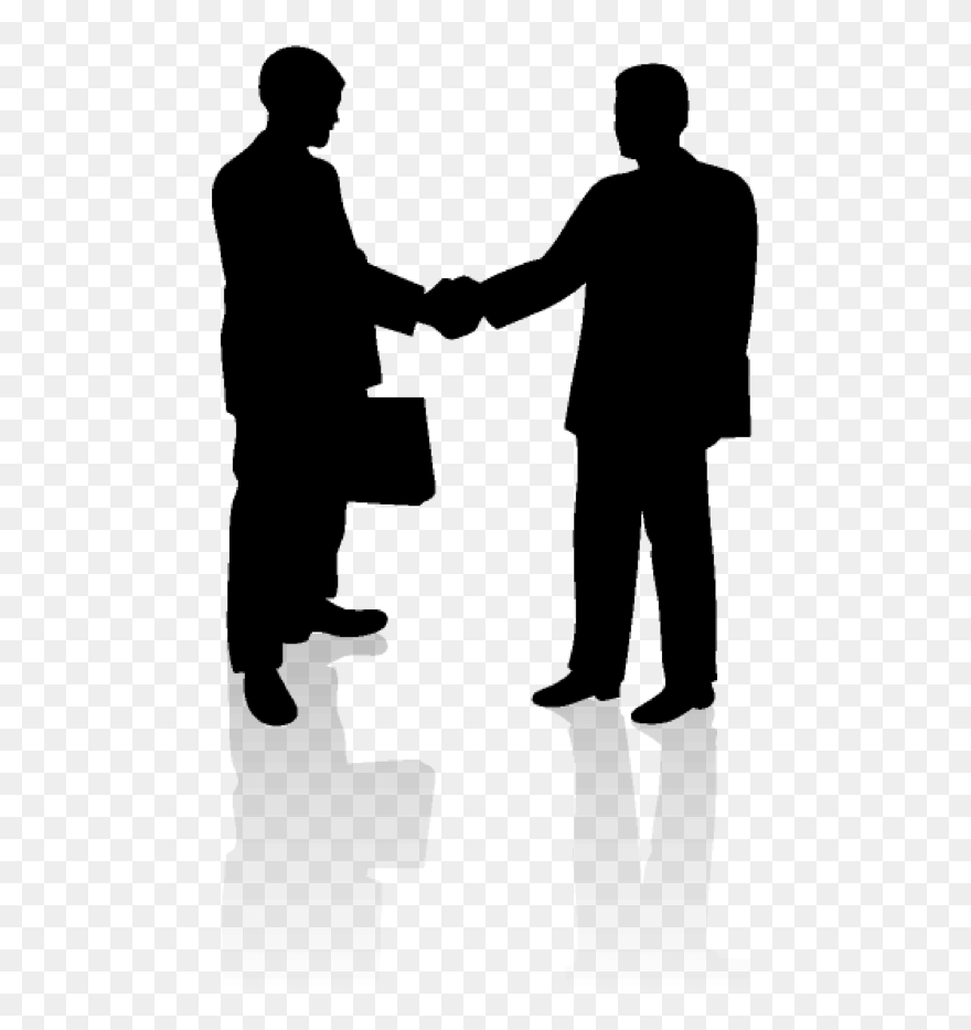 Businessperson Negotiation Handshake Clip Art - Hand Shake 2 People - Png Download