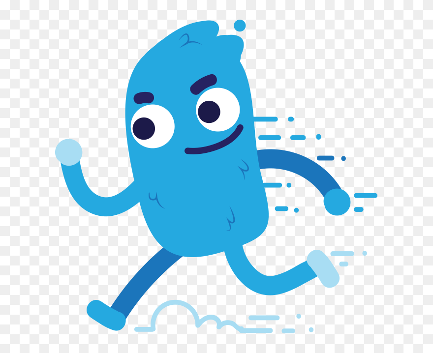 Monsters Running Clipart