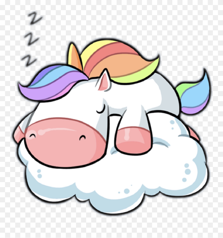 Kawaii Unicorn Stickers Clipart