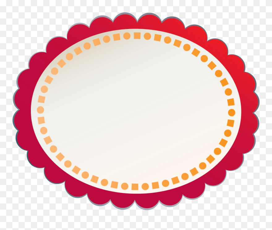 Transparent Wave Border Clipart - Christmas Gift Tag Circle - Png Download