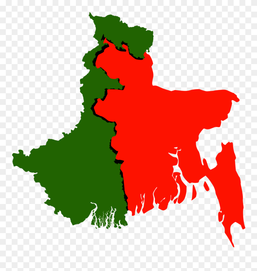 Map And Flag Of Bangladesh Clipart