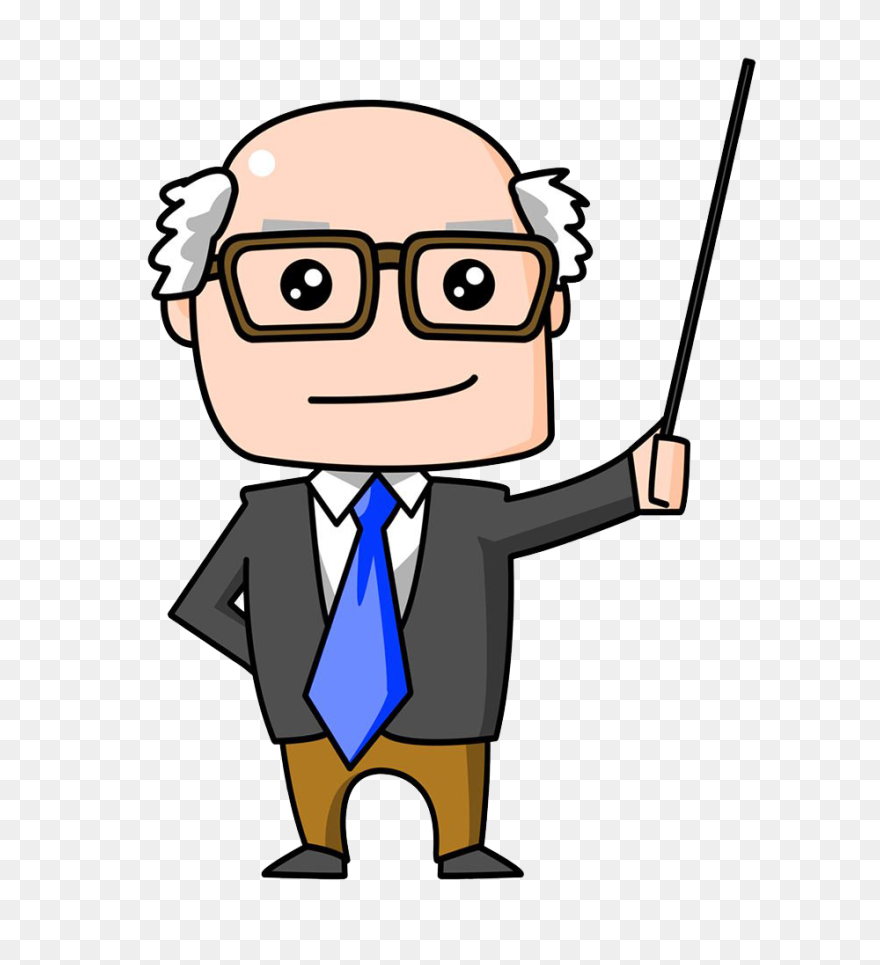 Male Teacher Png Clipart - Professor Cartoon Transparent Png