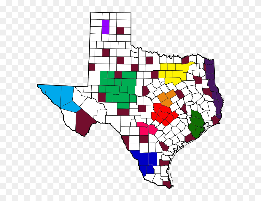 Map Of Texas Clipart