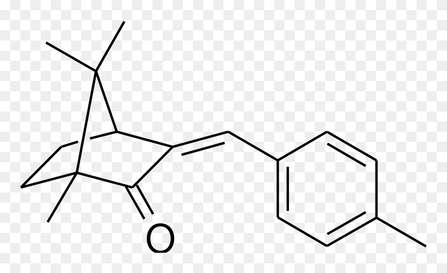 4-methylbenzylidene Camphor - 4 Methylbenzylidene Camphor Structure Clipart