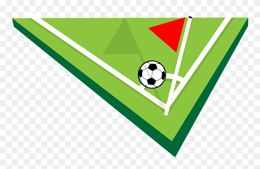 Corner Kick Clipart - Kick American Football - Png Download