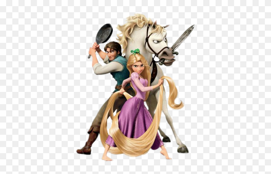 Rapunzel Eugene And Maximus - High Resolution Rapunzel Hd Clipart