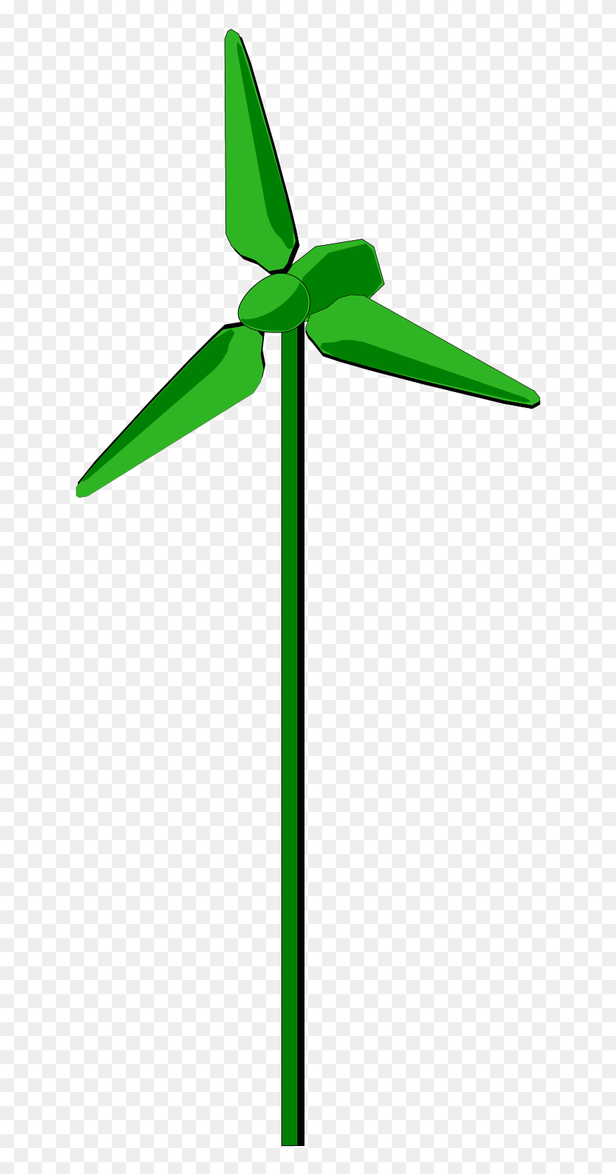 Energy Positive Wind Turbine Green Png Images - Wind Turbine Clip Art Transparent Png