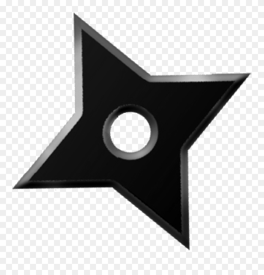 Kunai Drawing Shuriken - Ninja Star Symbol Png Clipart
