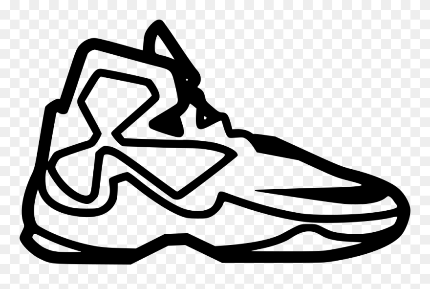 Lebron James Shoes Drawing - Draw Lebron James Shoes Clipart