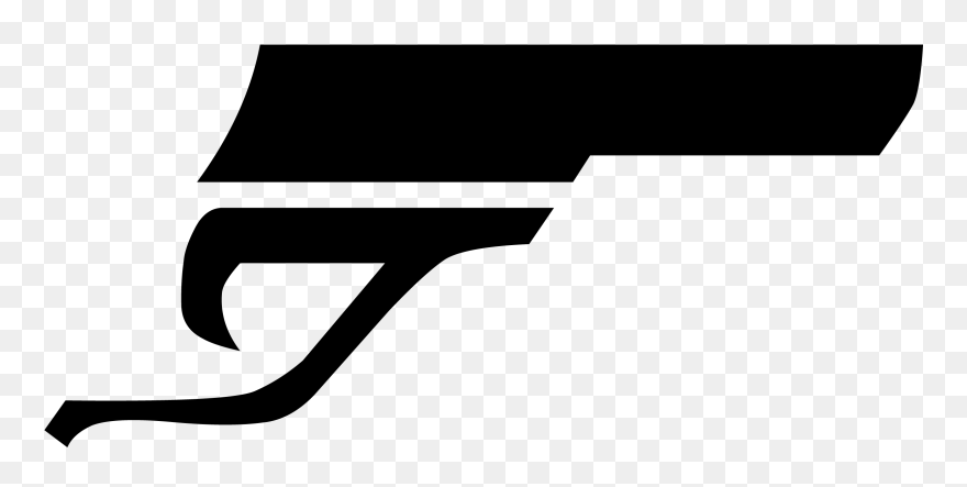 Collection Of Free Drawing Guns Symbol Download On - James Bond Gun Logo Clipart