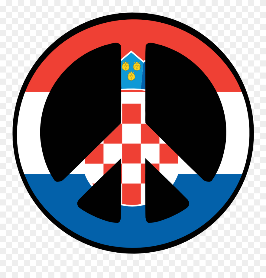 Croatian - Clipart - Peace And Love - Png Download