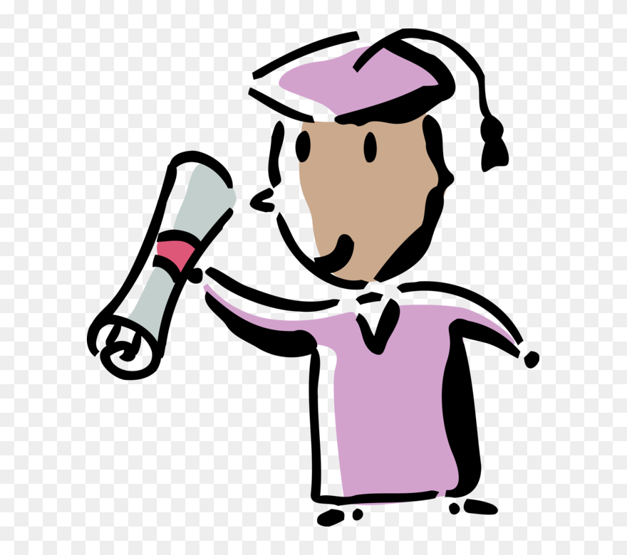 Vector Illustration Of High School, College, Or University Clipart