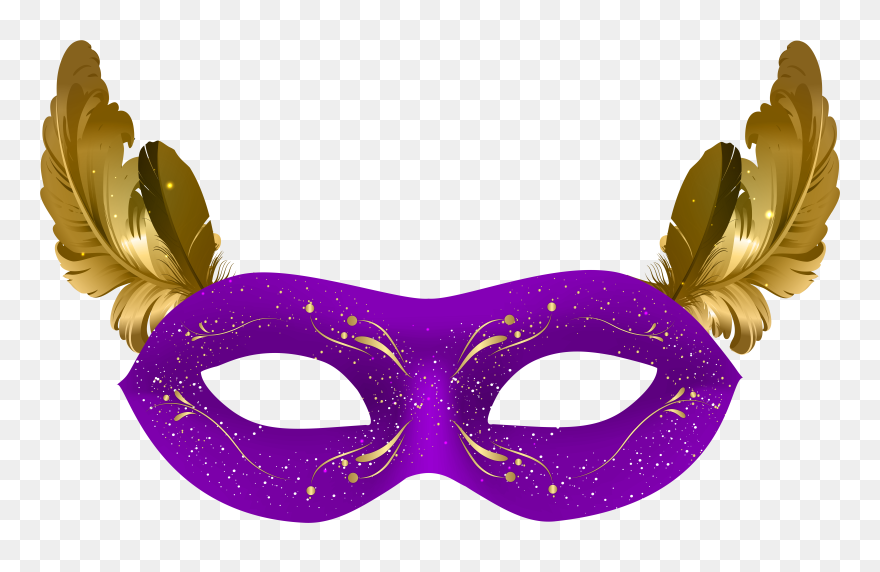 Black And White Masquerade Masks Clip Art - Png Download