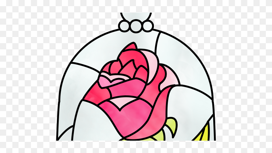 Beast Belle Drawing Sketch - Beauty And The Beast Rose Vector Clipart