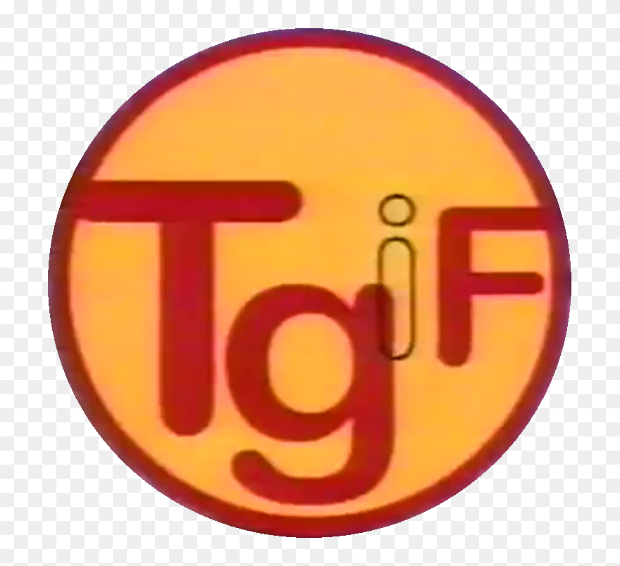 Tgif 1996 - Tgi Fridays Logo History Clipart