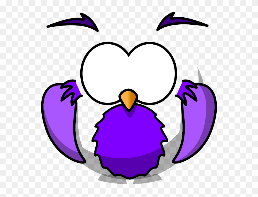 Blue And Yellow Owls Clipart