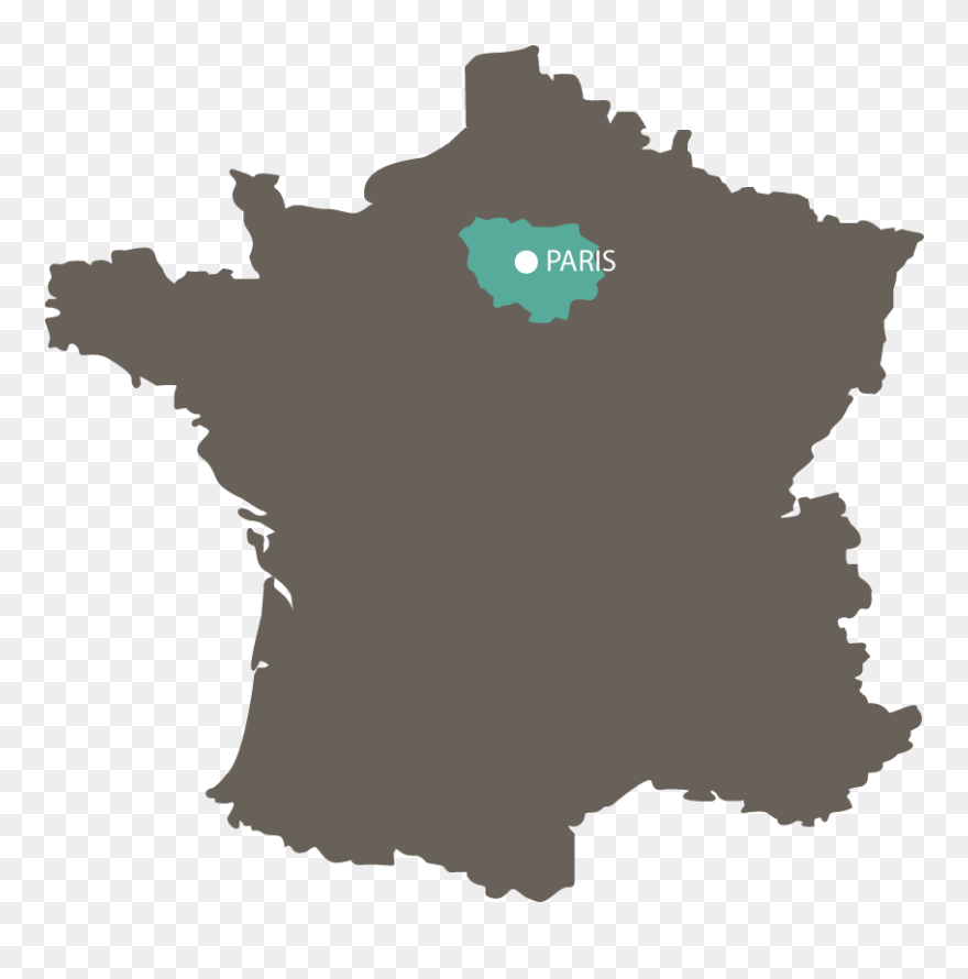 Karte Ile De France - France Clipart