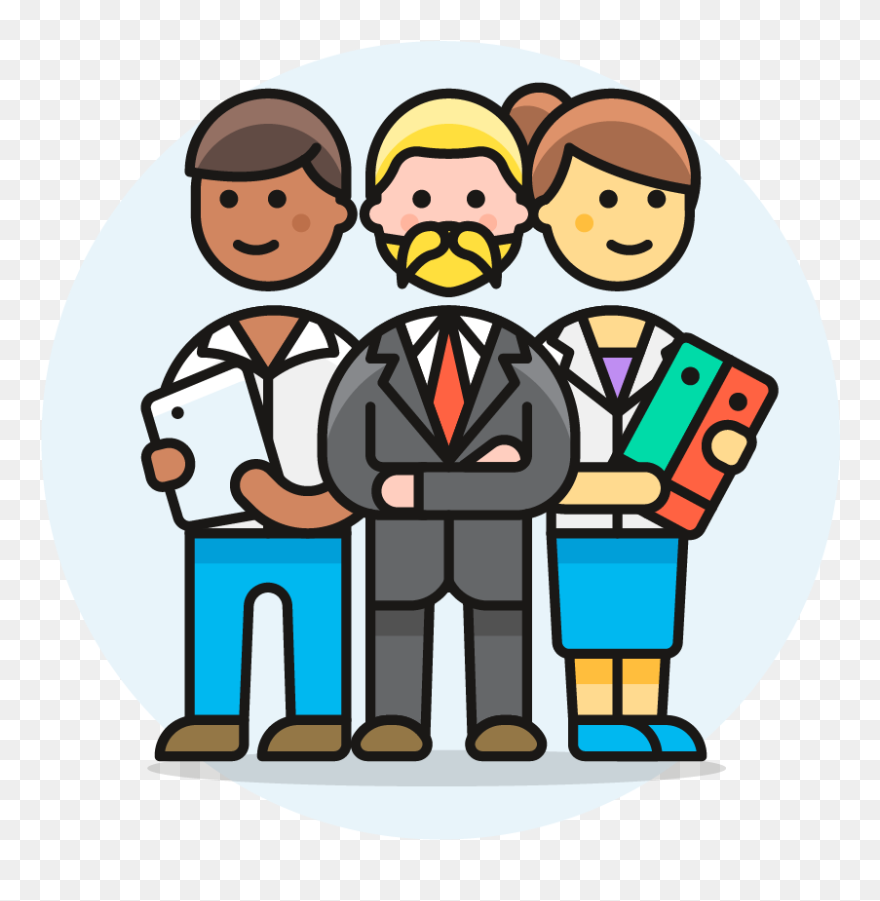 Transparent Business Team Clipart - Human Resource Management Cartoon - Png Download