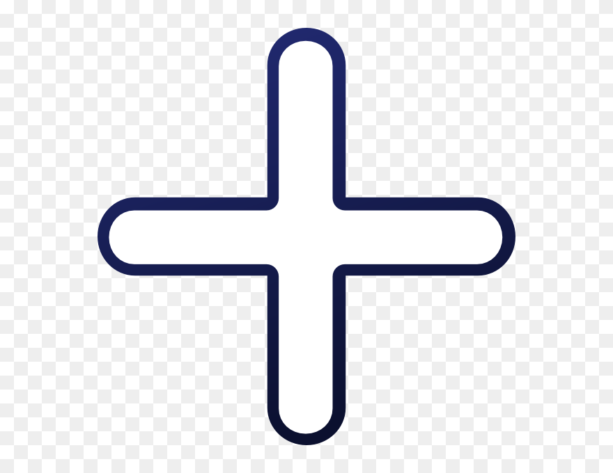 Plus Sign Clipart Transparent Background White Plus - Addition Clipart Black And White - Png Download