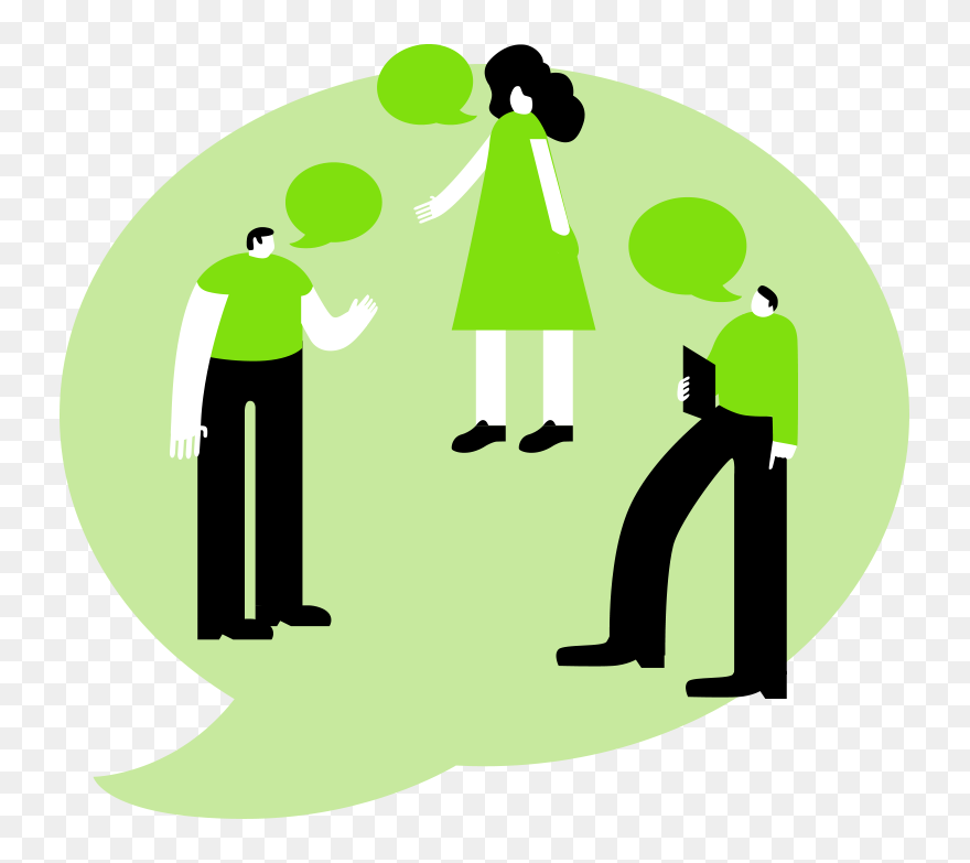 Transparent Two People Talking Clipart - People Talking Clipart Png