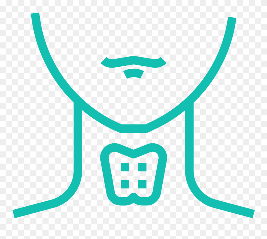 Thyroid - Thyroid Gland Icon Png Clipart