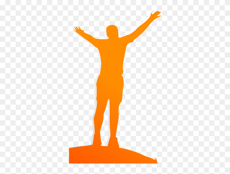 Celebrating Man - Failure Will Never Overtake Me If My Determination Clipart